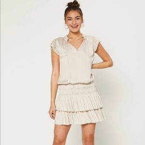 Current Air Zoey Mini Dress in Ecru
